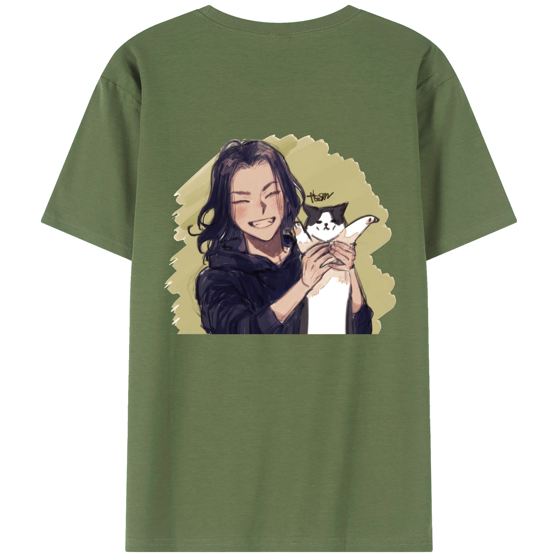 （画像用） 東京リベンジャーズ Tokyo Revengers 綿100％ メンズ半袖Tシャツ（バックプリント） 通気性